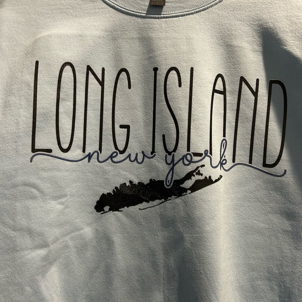 Long Island Gildan Sky Blue Heavy Blend Crewneck